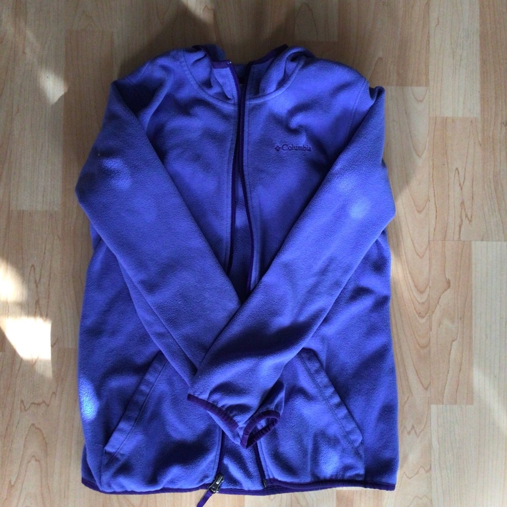 Columbia fleece hoodie with zipper